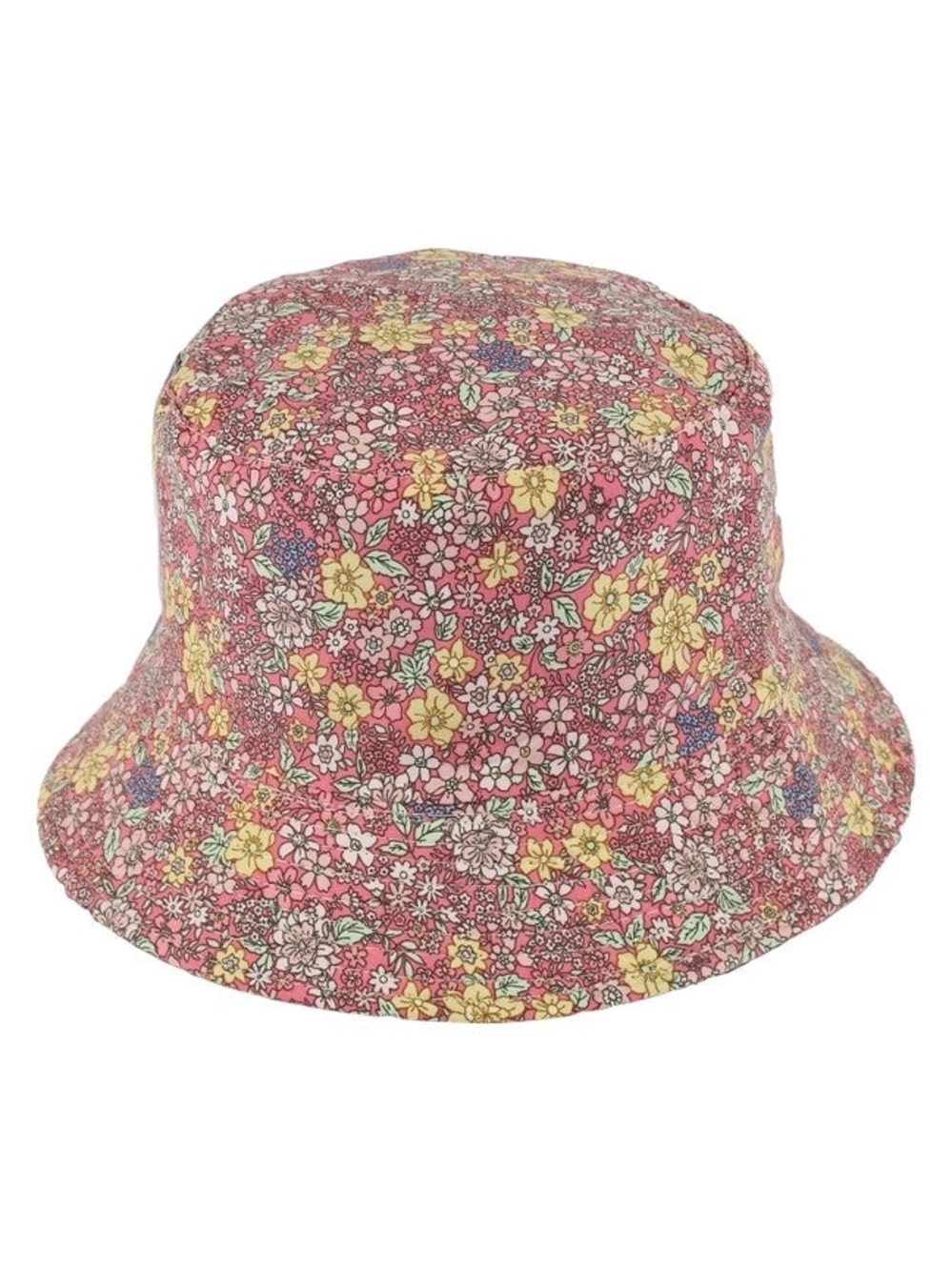 Adult Floral Cotton Pink Bucket Hat